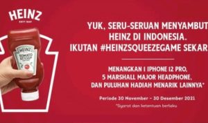 Lomba TikTok Heinz Squeeze Game Berhadiah iPhone 12 Pro