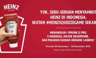Lomba TikTok Heinz Squeeze Game Berhadiah iPhone 12 Pro