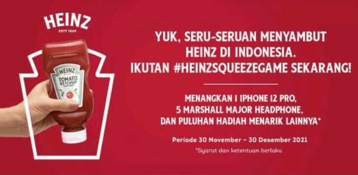 Lomba TikTok Heinz Squeeze Game Berhadiah iPhone 12 Pro