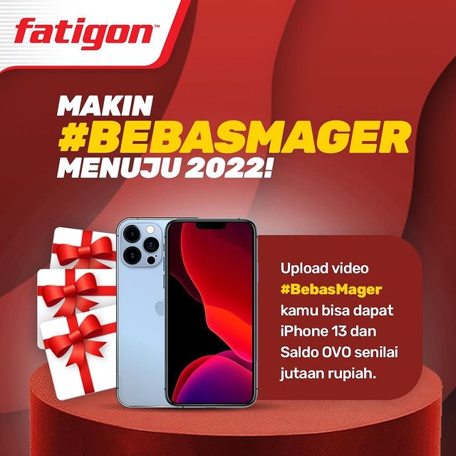 Lomba Video Bebas Mager Fatigon Berhadiah iPhone 13 & OVO