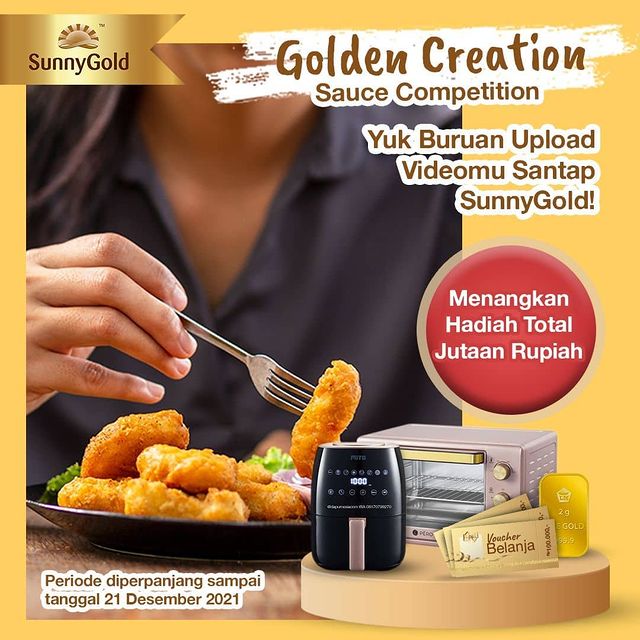 Lomba Video Golden Creation Berhadiah Emas, Oven, Air Fryer, dll