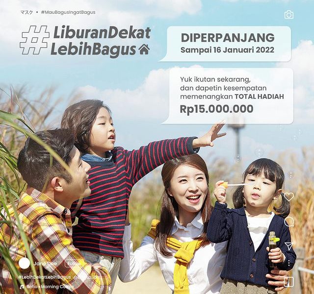 Lomba Video Liburan Dekat Lebih Bagus Berhadiah Total 15 Juta
