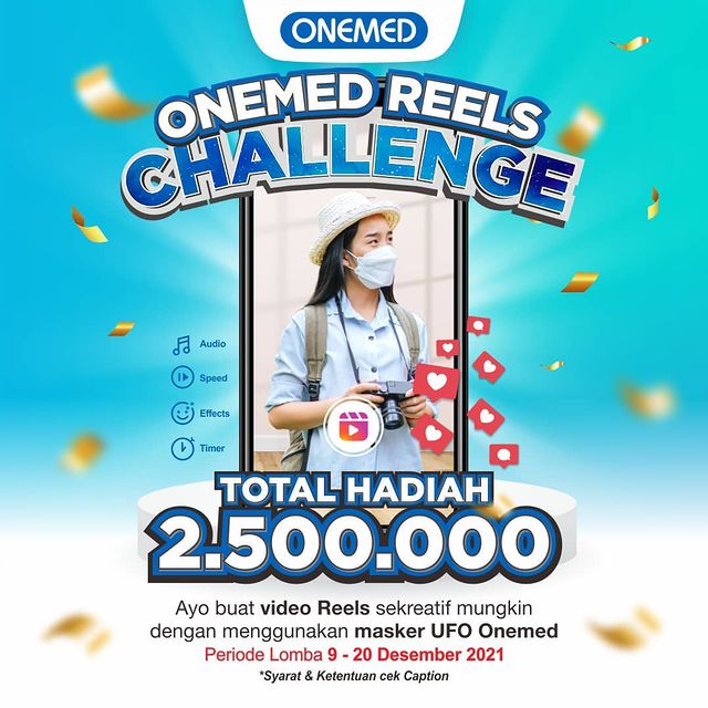 Lomba Video Reels Onemed UFO Berhadiah Total 2.5 Juta Rupiah