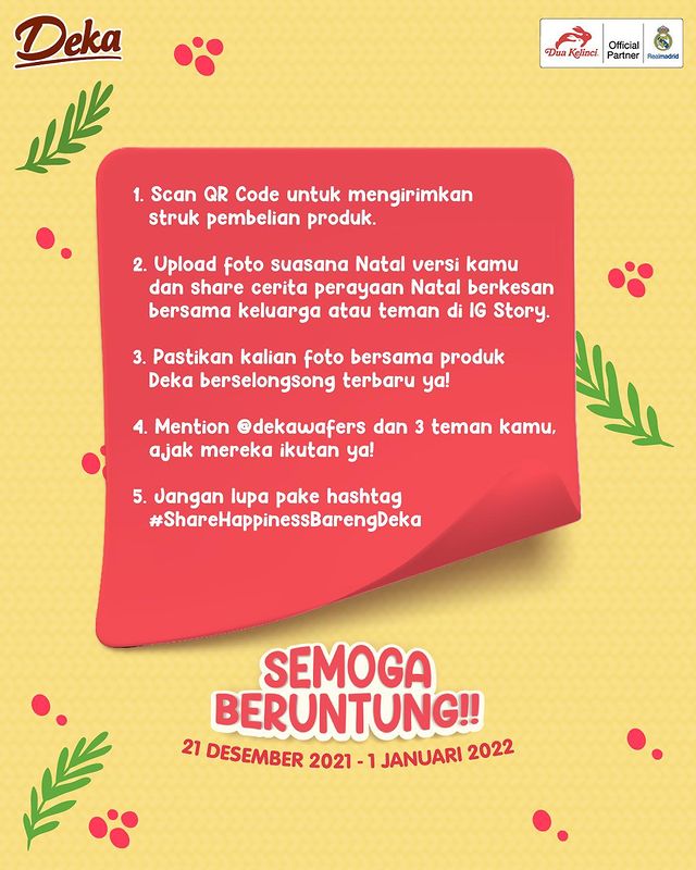 Mekanisme Lomba Foto Share Happiness Deka Berhadiah Total 5 Juta Rupiah