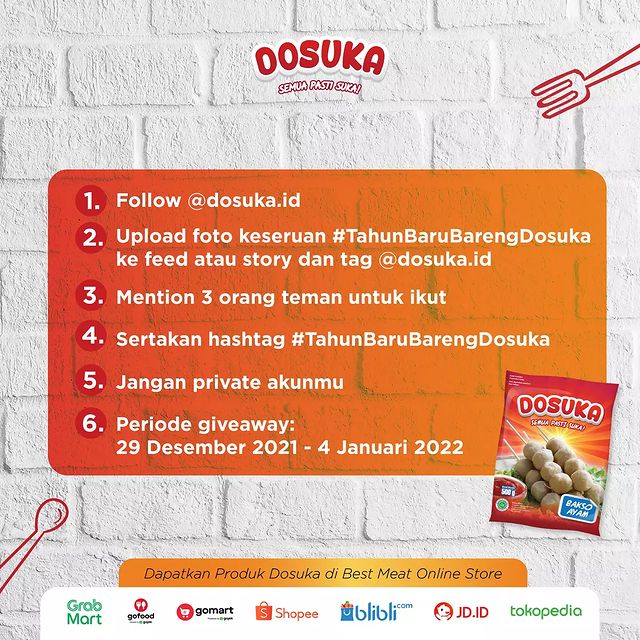Mekanisme Lomba Foto Tahun Baru Bareng Dosuka Hadiah Uang 1 Juta + Hampers