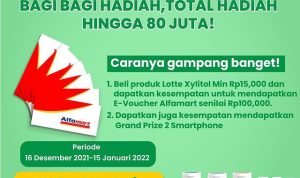 Promo Lotte Xylitol x Alfamart Berhadiah Total Hingga 80 Juta