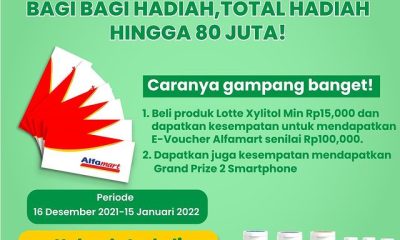 Promo Lotte Xylitol x Alfamart Berhadiah Total Hingga 80 Juta
