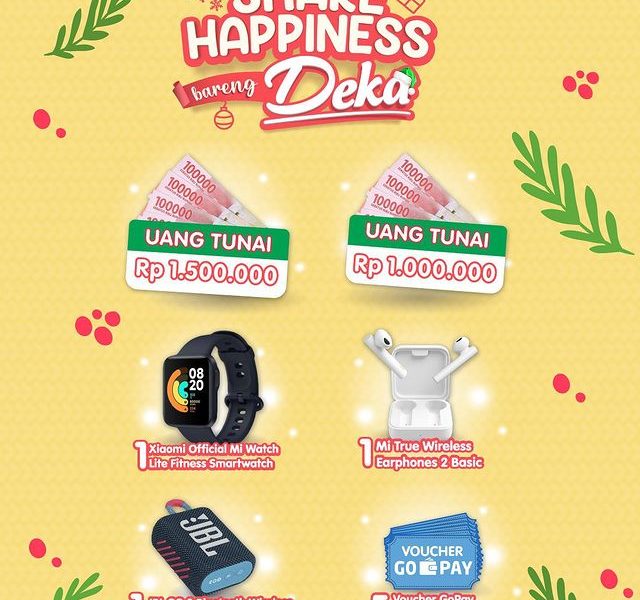 Rincian Hadiah Lomba Foto Share Happiness Deka Berhadiah Total 5 Juta Rupiah