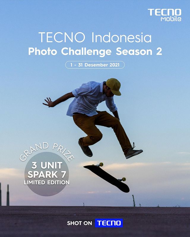 Tecno Photo Challenge Season II Berhadiah 3 HP Spark 7 Limited Edition