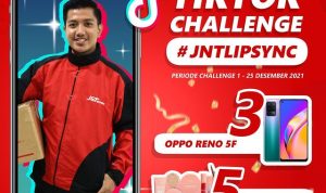 TikTok Challenge Jnt Lip Sync Berhadiah 3 OPPO RENO 5F & Kosmetik