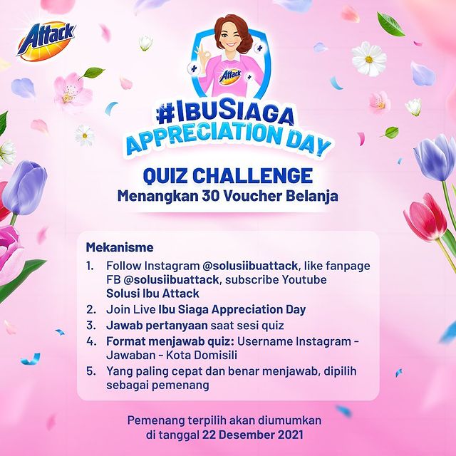 Tonton Live Ibu Siaga Appreciation Day Ada Total Hadiah 100 Juta Lho! - kuis