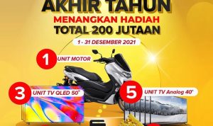 Undian TCL Rezeki Akhir Tahun Berhadiah Motor, TV, Emas, dll