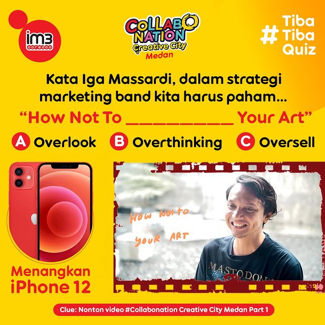 Kuis Collabonation Creative City Medan Berhadiah iPhone 12