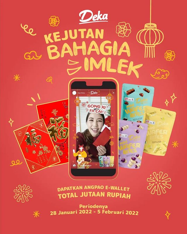 Kuis Filter IG Deka Kejutan Imlek Berhadiah E-Wallet Total 1 Juta