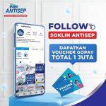 Kuis Follow SoKlin Antisep Berhadiah Saldo Gopay Total 1 Juta