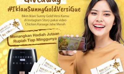 Kuis Iklan SunnyGold Versi Gue Hadiah Air Fryer & Voucher Tiap Minggu