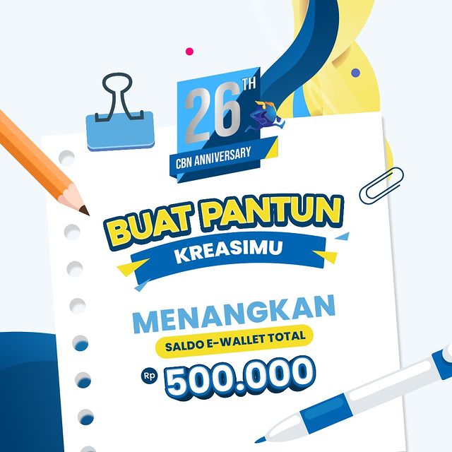 Kuis Pantun 26th CBN Berhadiah Saldo E-wallet Total 500.000