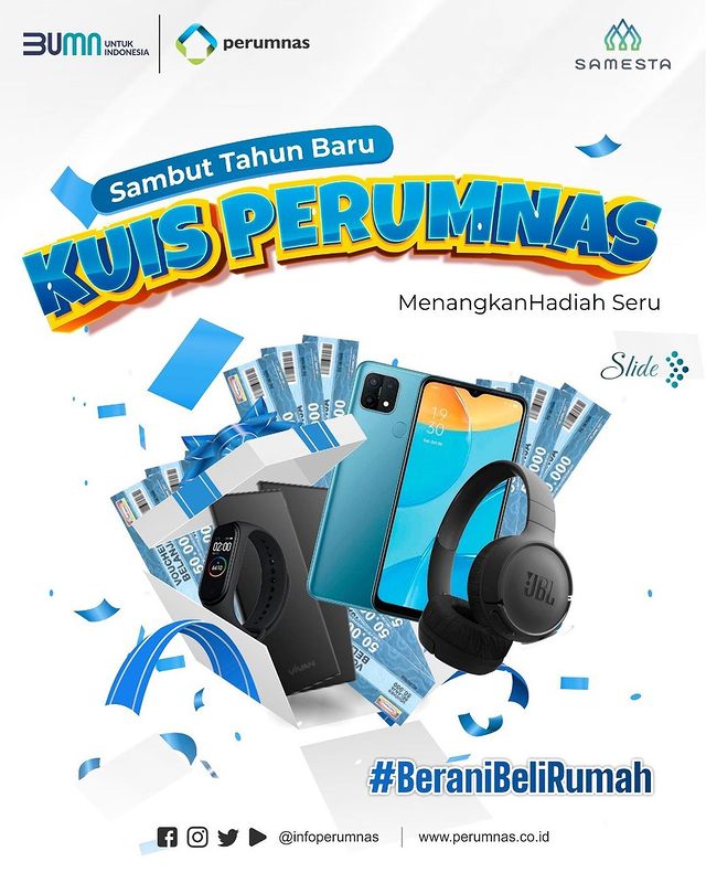 Kuis Puzzle Perumnas Berhadiah OPPO A15, Mi Band 4, JBL Tune, dll