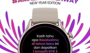 Kuis Resolusi New Year Edition Berhadiah Smartwatch Amazfit GTR 3