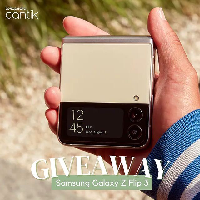 Kuis Tokopedia Cantik Berhadiah HP SAMSUNG Galaxy Z Flip 3