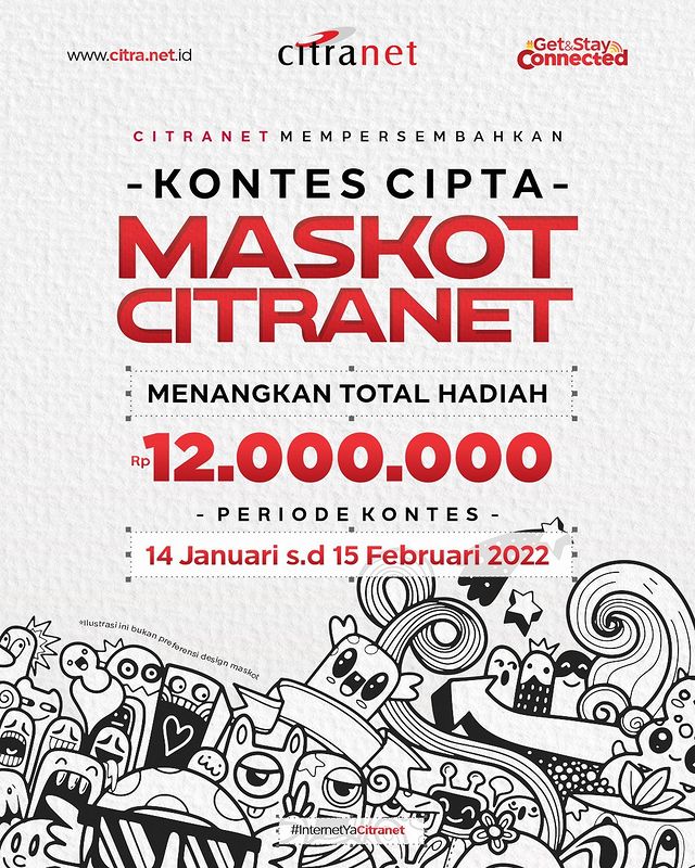 Lomba Desain Maskot Citranet 2022 Total Hadiah 12 Juta Rupiah