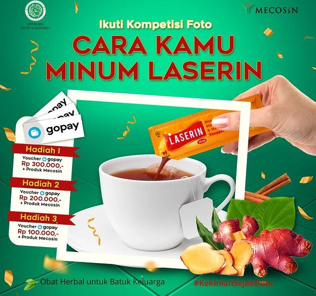 Lomba Foto Cara Kamu Minum Laserin Berhadiah Gopay + Produk