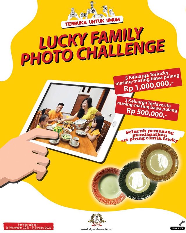 Lomba Foto Lucky Family Berhadiah Uang Total 6.5 Juta + Produk