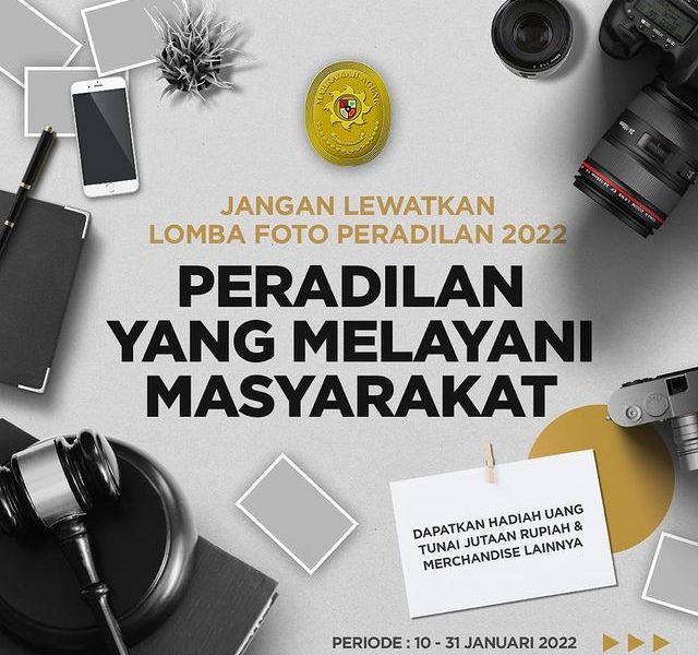 Lomba Foto MA Peradilan 2022 Berhadiah Uang Total Jutaan Rupiah