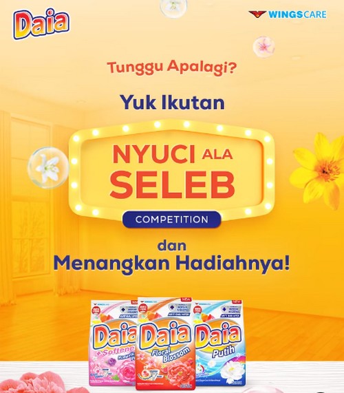 Lomba Foto Nyuci Ala Seleb DAIA Berhadiah Emas, Emoney & Hampers