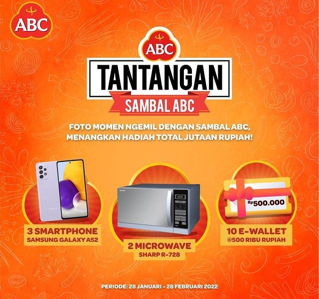 Lomba Foto Sambal ABC Pedasialis Hadiah SAMSUNG A52, Microwave, dll