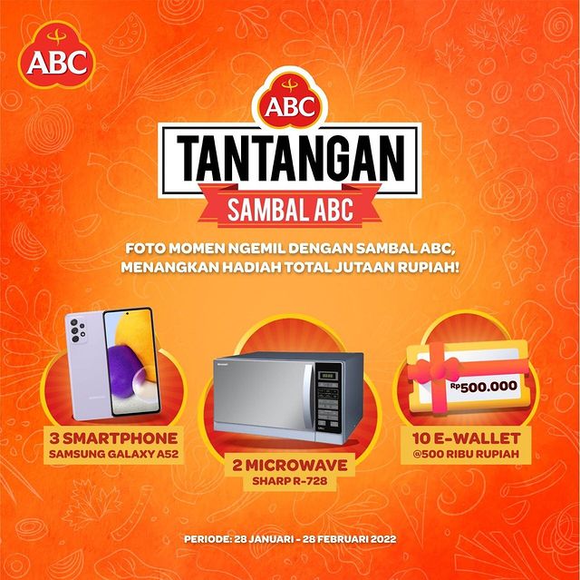 Lomba Foto Sambal ABC Pedasialis Hadiah SAMSUNG A52, Microwave, dll