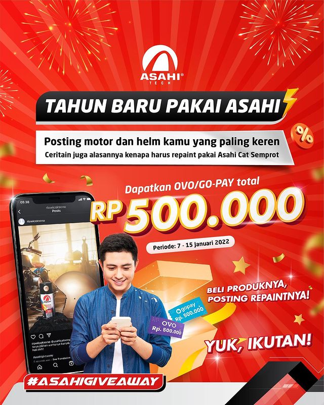 Lomba Foto Tahun Baru Pakai Asahi Berhadiah Saldo Total 500.000