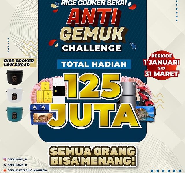 Lomba Foto Twibbon Anti Gemuk Sekai Berhadiah Total 125 Juta