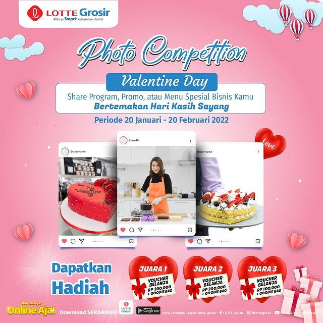 Lomba Foto Valentine LOTTE Grosir Berhadiah Voucher + Goodie Bag