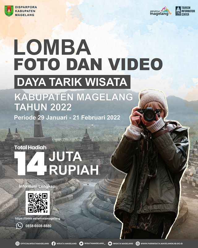 Lomba Foto dan Video Wisata Kab. Magelang Total Hadiah 14 Juta