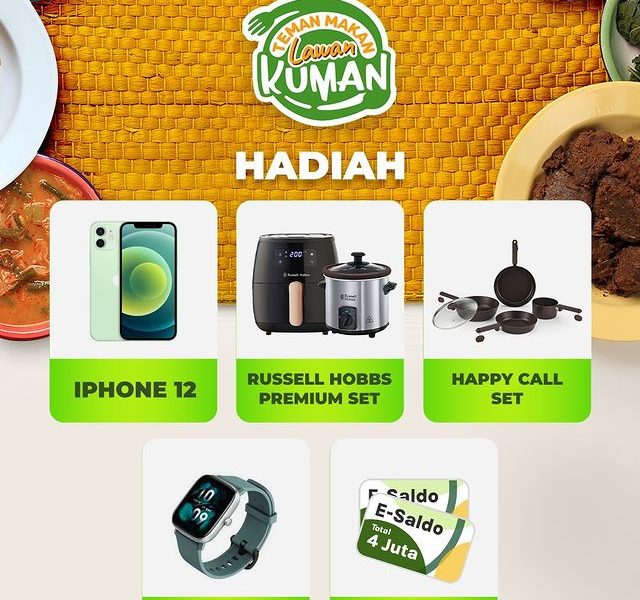 Lomba Reels Teman Makan Lawan Kuman Berhadiah iPhone 12