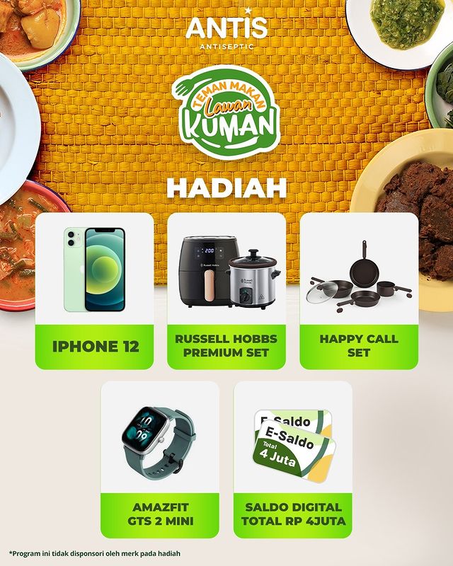 Lomba Reels Teman Makan Lawan Kuman Berhadiah iPhone 12