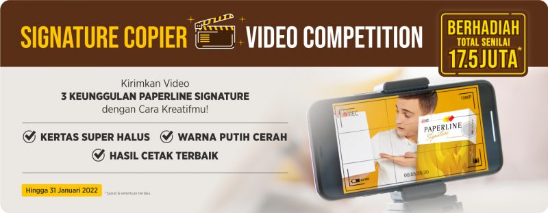 Lomba Video Paperline Signature Berhadiah Total 17.5 Juta Rupiah