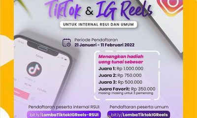 Lomba Video TikTok & Reels Rumah Sakit UI Berhadiah Jutaan Rupiah