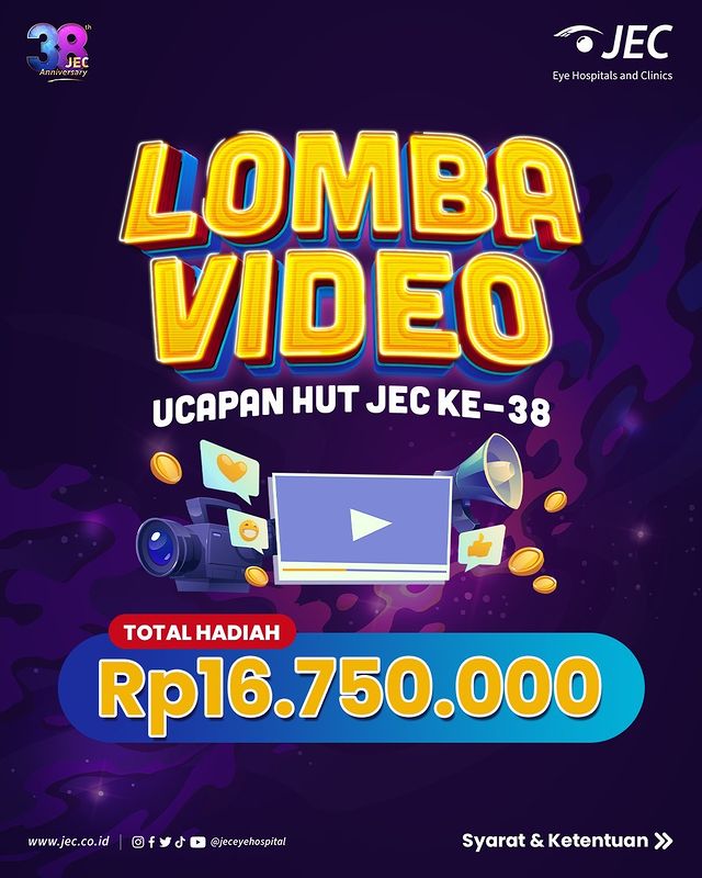 Lomba Video Ucapan Ulang Tahun JEC Total Hadiah Rp 16.750.000