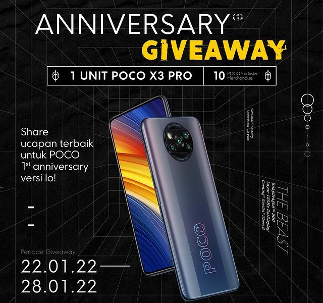 Lomba Video Ucapan Ultah Berhadiah HP POCO X3 Pro & Merchandise