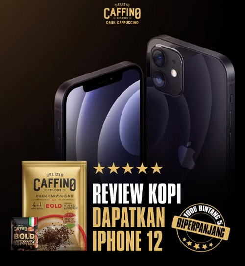 Review Kopi Caffino Dapatkan Hadiah iPhone 12 Gratis