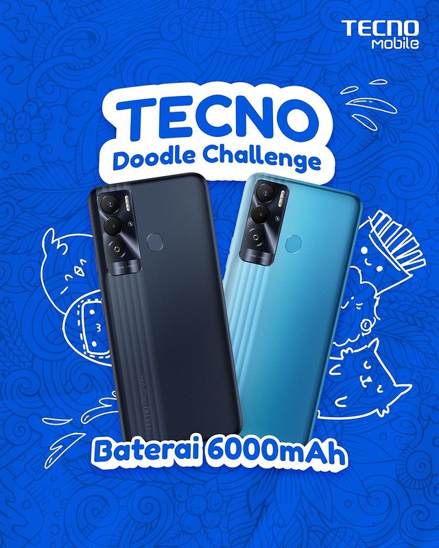 TECNO Doodle Challenge Berhadiah Smartphone POVA Neo