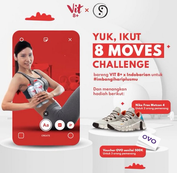 Tirukan Video Workout Menangkan Sepatu Nike Free Metcon 4 & OVO