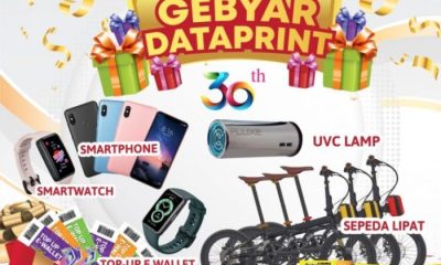Undian Gebyar Dataprint 2022 Hadiah Sepeda, Smartphone, dll Tiap Bulan