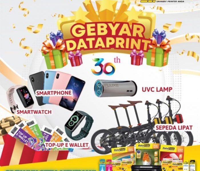 Undian Gebyar Dataprint 2022 Hadiah Sepeda, Smartphone, dll Tiap Bulan