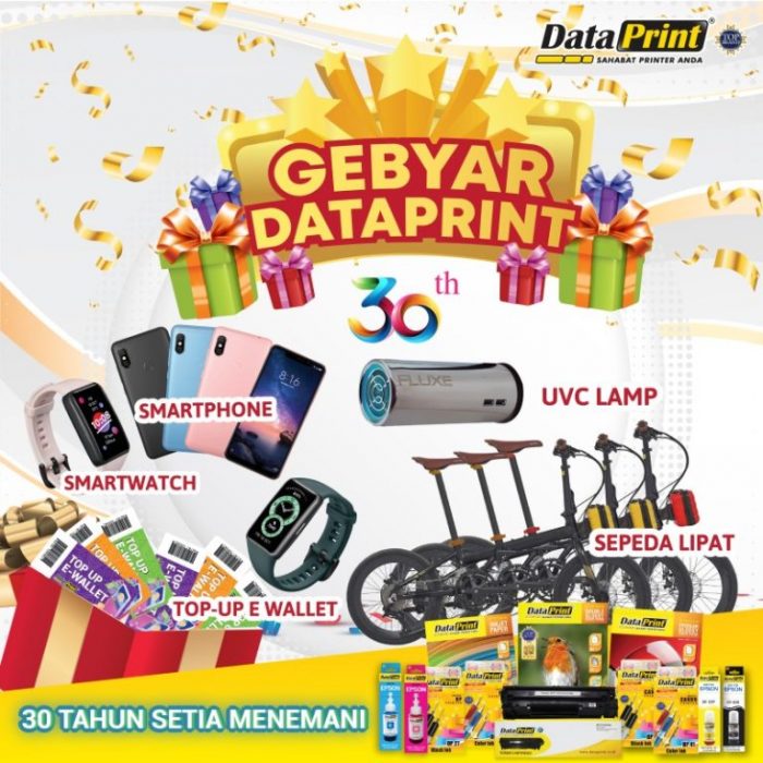 Undian Gebyar Dataprint 2022 Hadiah Sepeda, Smartphone, dll Tiap Bulan