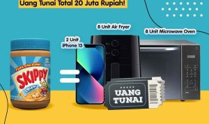 Undian Skippy Islandwide Berhadiah 2 iPhone 13, 8 Air Fryer & 8 Oven