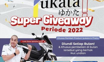 Undian Yukata Matto Berhadiah Motor, TV & iPhone 13 Tiap Bulan