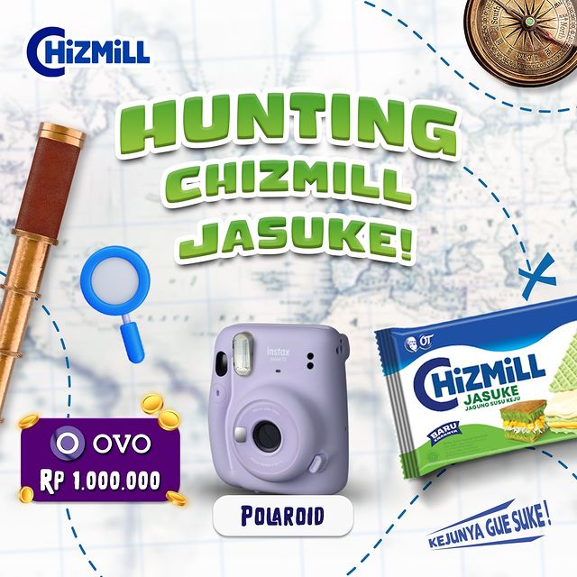 Hunting Chizmill Jasuke Berhadiah Kamera Polaroid & OVO 1 Juta